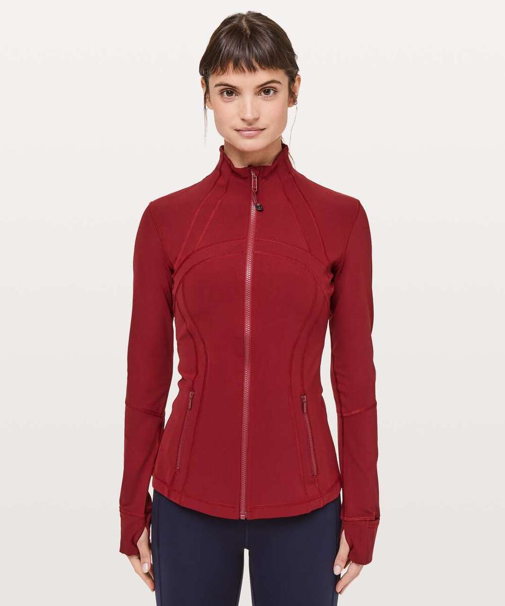Lululemon Sz 12 Define Jacket Full-On Luxtreme Dark Sport Red